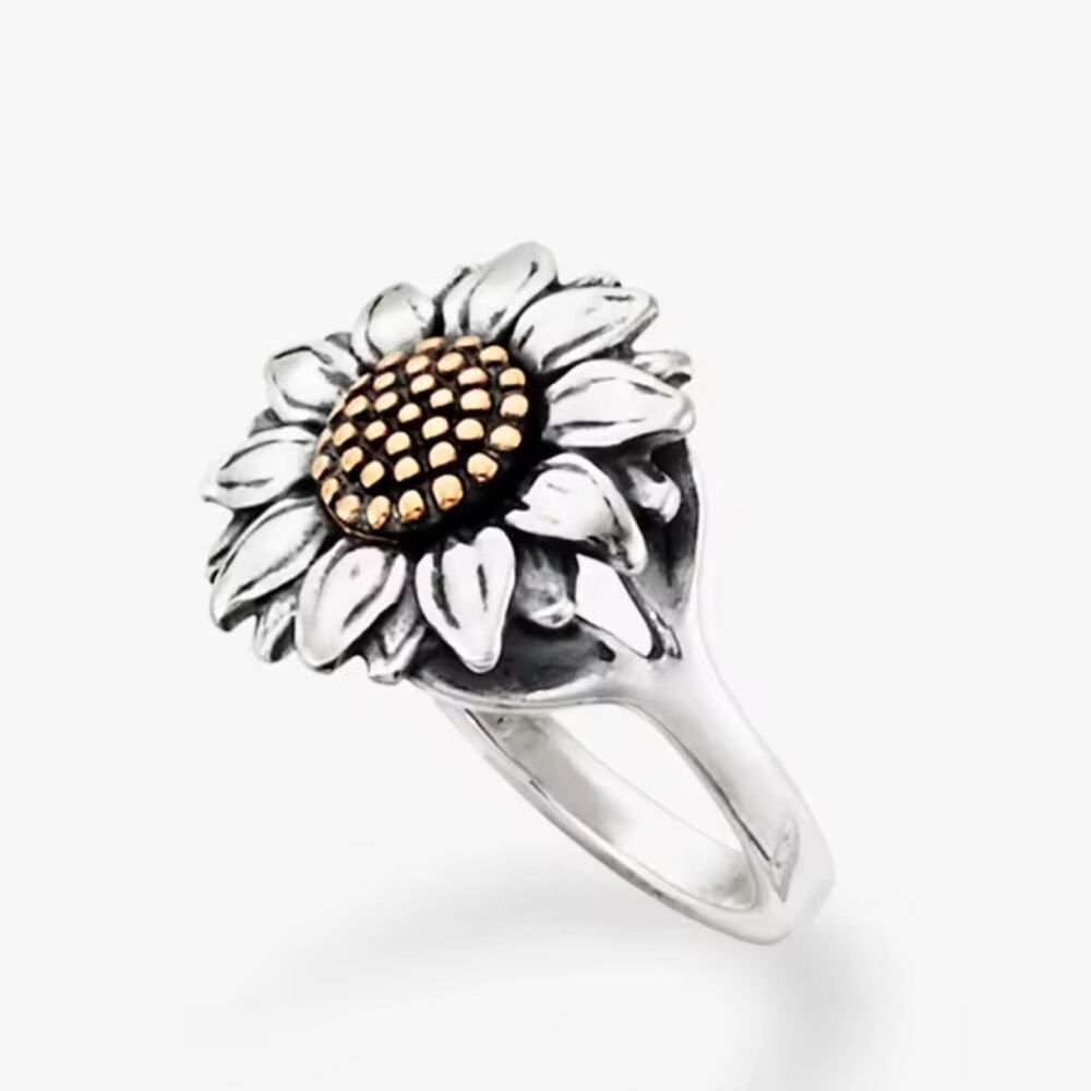 James Avery Wild Sunflower Ring SIZE 8 - Picture 12 of 15